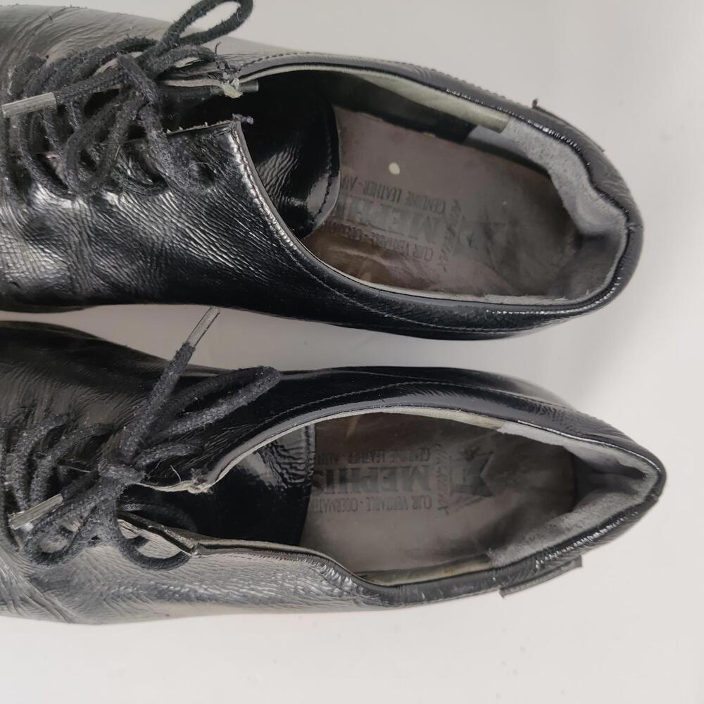 Mephisto Black Patent Leather Shoes Size US 7 Vintage Orthopedic - Picture 7 of 9